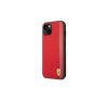 Ferrari Carbon Apple iPhone 14 karbon hátlap tok, piros