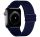 Phoner Dew Apple Watch csatos fonott szövet szíj, 38/40/41mm, tengerészkék