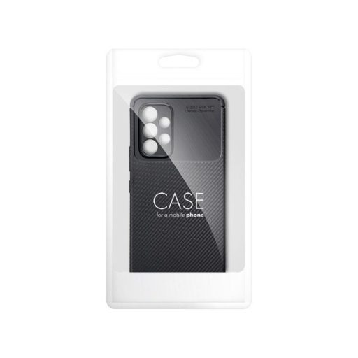 Forcell Carbon Premium hátlap tok,  Samsung Galaxy A34 5G , fekete