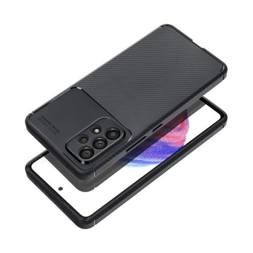 Forcell Carbon Premium hátlap tok,  Samsung Galaxy A54 5G , fekete