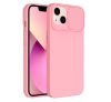 Slide Apple iPhone 11 Pro, kameravédős szilikon tok, rózsaszín