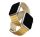 Uniq Revix Premium mágneses szilikon szíj Apple Watch 38/40/41mm, sárga/csont