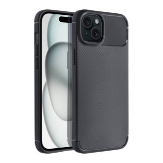   Forcell Carbon Premium hátlap tok Apple iPhone 15 Plus , fekete