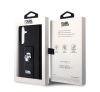 Karl Lagerfeld Gripstand Saffiano Karl&Choupette Pins Samsung Galaxy S24+ tok, fekete