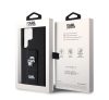 Karl Lagerfeld Gripstand Saffiano Karl&Choupette Pins Samsung Galaxy S24 Ultra tok, fekete