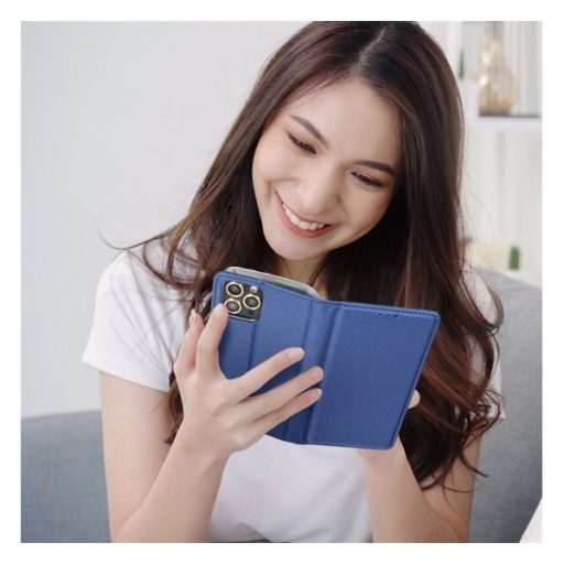 Magnet Samsung Galaxy A55 mágneses flip tok, kék