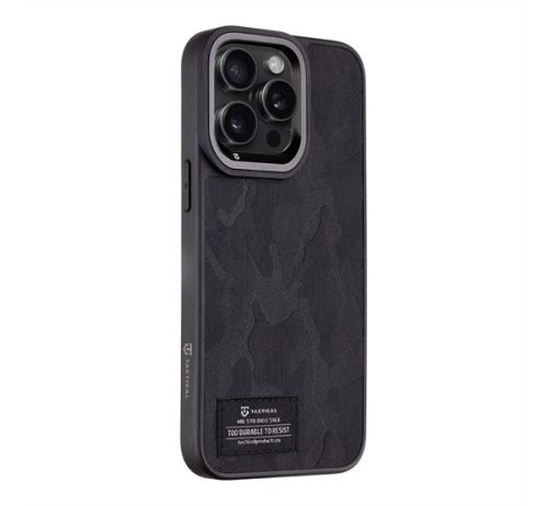 Tactical Camo Troop Apple Iphone 15 Pro Max hátlap tok, fekete