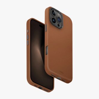 Uniq Lyden Apple iPhone 16 Pro MagSafe Bőr tok, barna