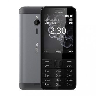 Nokia 230 (2024) nyomógombos okostelefon FEKETE