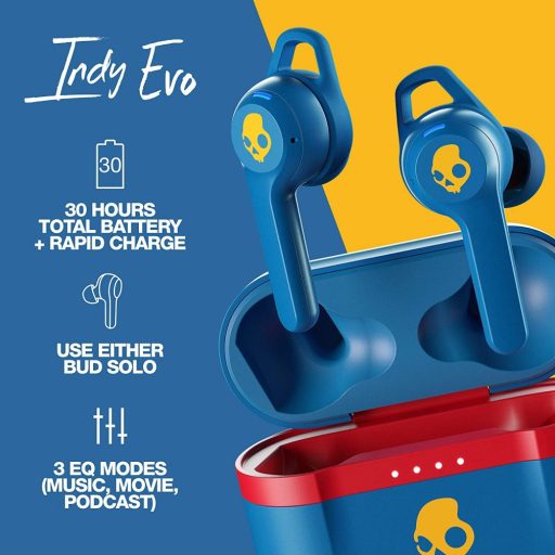 Skullcandy Indy Evo teljesen vezeték nélkül fülhallgató KÉK