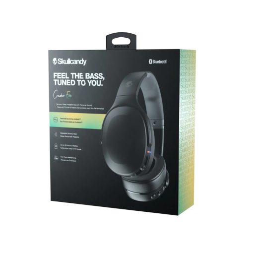 Skullcandy Crusher EVO állítható basszuserősség Fejhallgató FEKETE 
