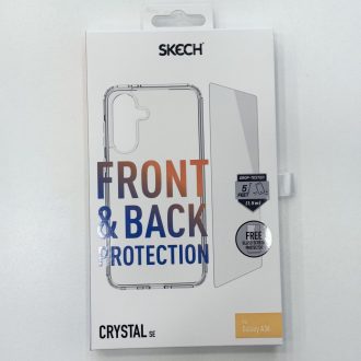  Skech Crystal átlátszó ütésálló tok és fólia szett Samsung Galaxy A36 5G