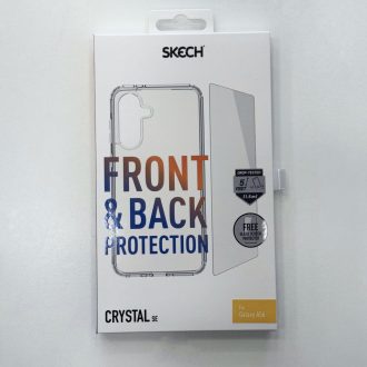   Skech Crystal átlátszó ütésálló tok és fólia szett Samsung Galaxy A56 5G