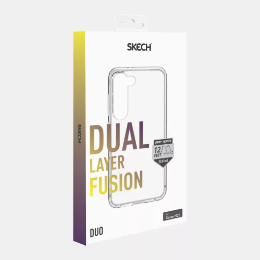 Skech Duo víztiszta átlátszó ütésálló Samsung Galaxy S23