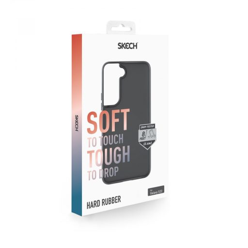 Skech Hard Rubber fekete ütésálló Samsung Galaxy S23 tok, hátlap