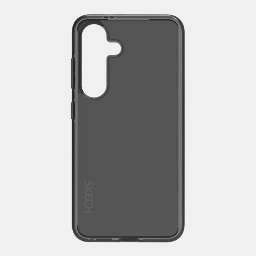 Skech Hard Rubber fekete ütésálló Samsung Galaxy S25 tok, hátlap
