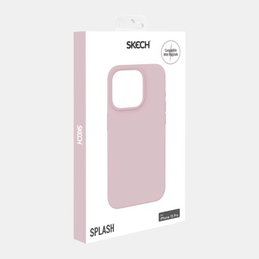 Skech Splash MagSafe iPhone 15 Pro tok, hátlap PINK