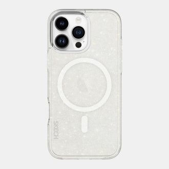   Skech Sparkle MagSafe csillogós átlátszó ütésálló iPhone 16 Pro Max tok, hátlap