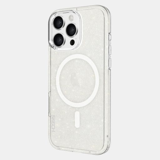 Skech Sparkle MagSafe csillogós átlátszó ütésálló iPhone 16 Pro Max tok, hátlap
