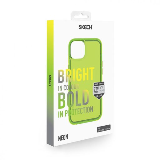 Skech Neon Lime ütésálló iPhone 13 tok, hátlap