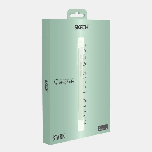 Skech Stark MagSafe zöld ütésálló iPhone 15 tok, hátlap