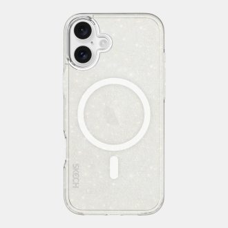   Skech Sparkle MagSafe csillogós átlátszó ütésálló iPhone 16 tok, hátlap