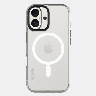   Skech DUO MagSafe ütésálló iPhone 16 Plus tok, hátlap fekete