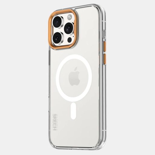 Skech DUO MagSafe ütésálló iPhone 16 Pro Max tok, hátlap narancssárga