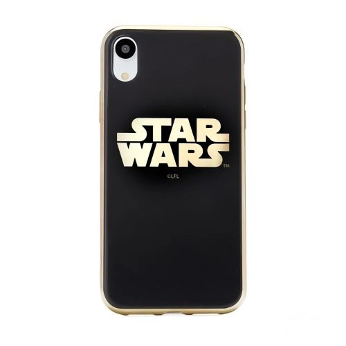 Star Wars logós tok, hátlap FEKETE iPhone XS Max