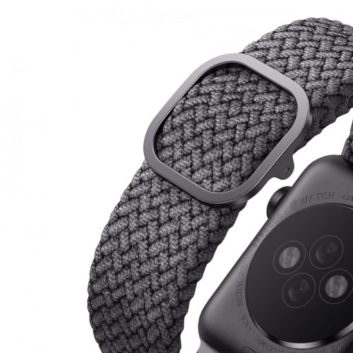 UNIQ Aspen szövet szíj SZÜRKE Apple Watch 42 / 44 / 45 / 49 mm