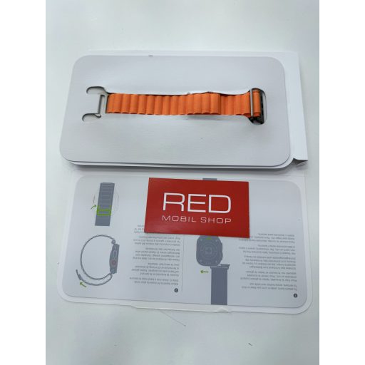 Apple Watch Ultra  GPS + Cellular, 49 mm-es titántok, narancs alpesi szíj 6 hónap garancia