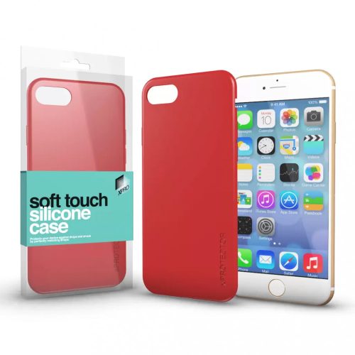 XPRO Soft Touch szilikon tok korallpiros Apple iPhone 7 / 8 / SE 2020 / SE 2022 készülékhez