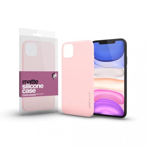 XPRO Szilikon matte tok ultravékony Púder pink Apple iPhone 11 Pro készülékhez