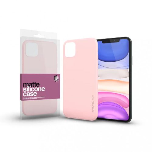 XPRO Szilikon matte tok ultravékony Púder pink Apple iPhone 11 Pro Max készülékhez