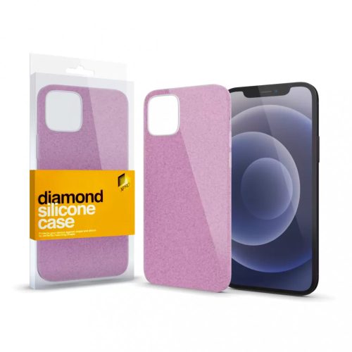 XPRO Szilikon tok Diamond Pink Apple iPhone 12 Mini készülékhez