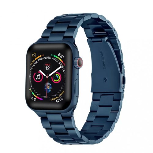 XPRO Apple Watch rozsdamentes vastag acél szíj kék 42mm / 44mm / 45mm / 49mm