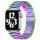 XPRO Apple Watch rozsdamentes vastag acél szíj szirvárvány 42mm / 44mm / 45mm / 49mm