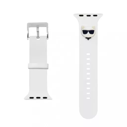 Karl Lagerfeld óraszíj fehér KLAWLSLCW Apple Watch 42mm / 44mm / 45mm / 49mm