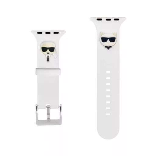 Karl Lagerfeld óraszíj fehér KLAWLSLCKW Apple Watch 42mm / 44mm / 45mm / 49mm