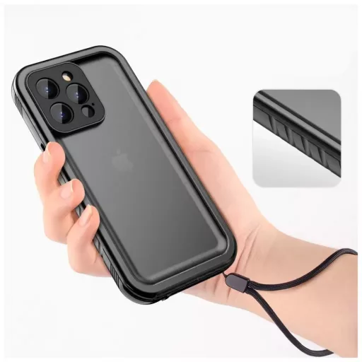 Tech-Protect Shellbox vízálló és ütésálló tok fekete Apple iPhone 13 Pro Max