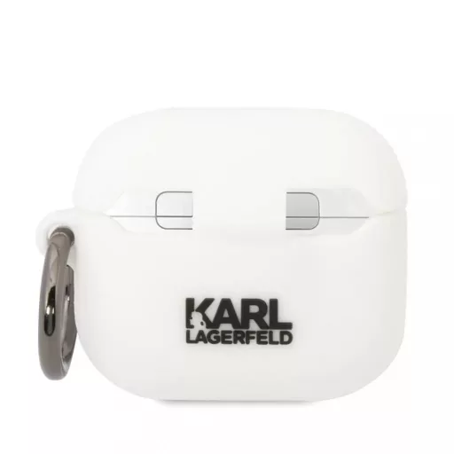 Karl Lagerfeld tok fehér KLA3RUNCHH Airpods 3 készülékhez