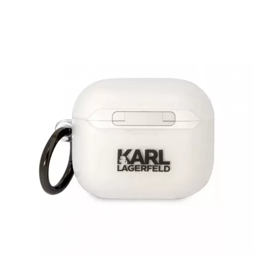 Karl Lagerfeld tok fehér KLA3HNIKTCT Airpods 3 készülékhez