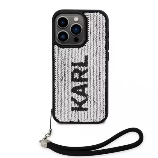 Karl Lagerfeld ezüst KLHCP14XPSQRKS Apple Iphone 14 Pro Max készülékhez