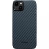 Pitaka MagEZ Case 4 Black / Blue Twill 1500D Apple iPhone 15 készülékhez - MagSafe rögzítéssel