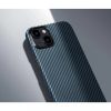 Pitaka MagEZ Case 4 Black / Blue Twill 1500D Apple iPhone 15 készülékhez - MagSafe rögzítéssel